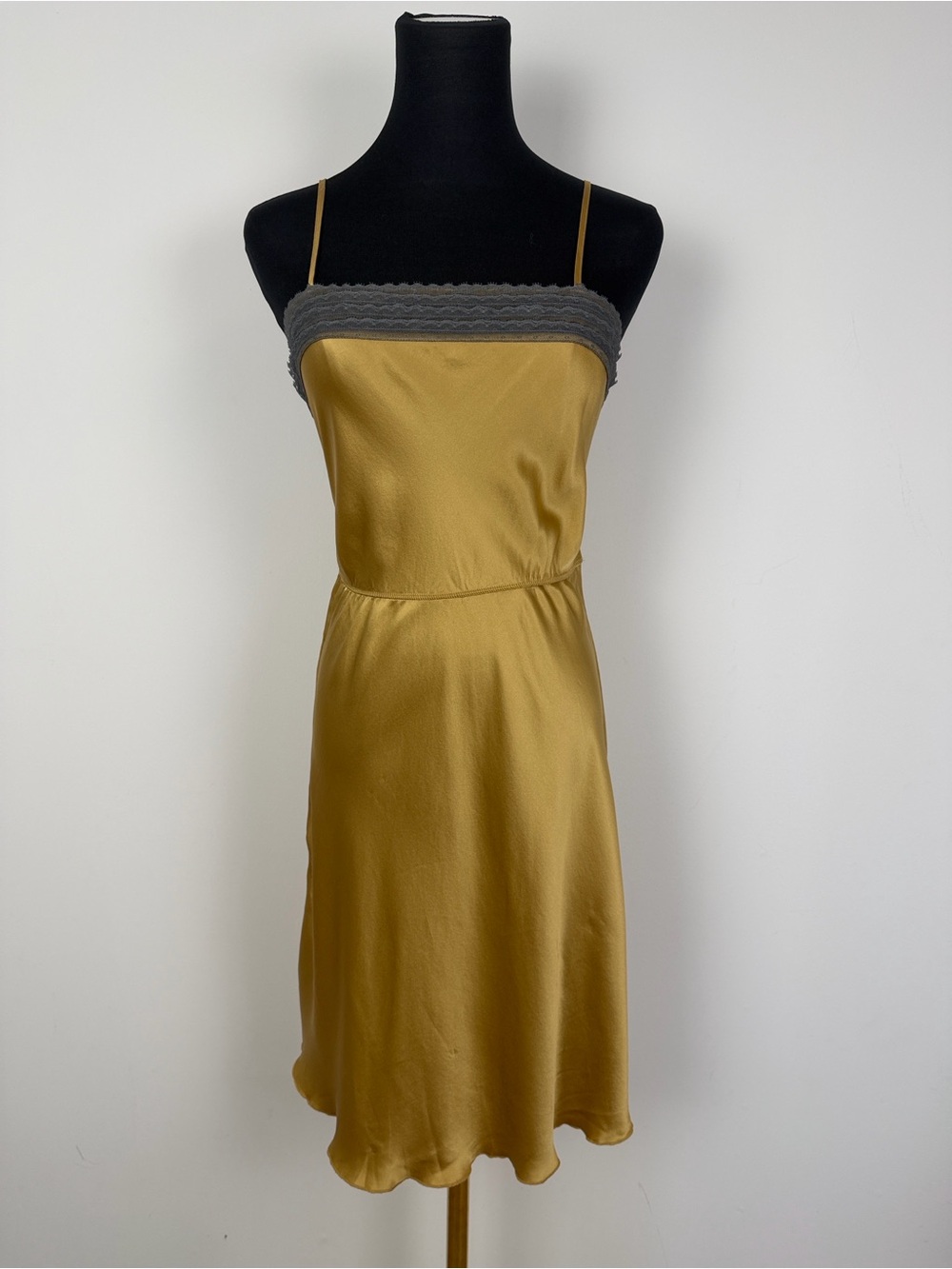 Vintage Free People 100% Silk Slip Dress XS